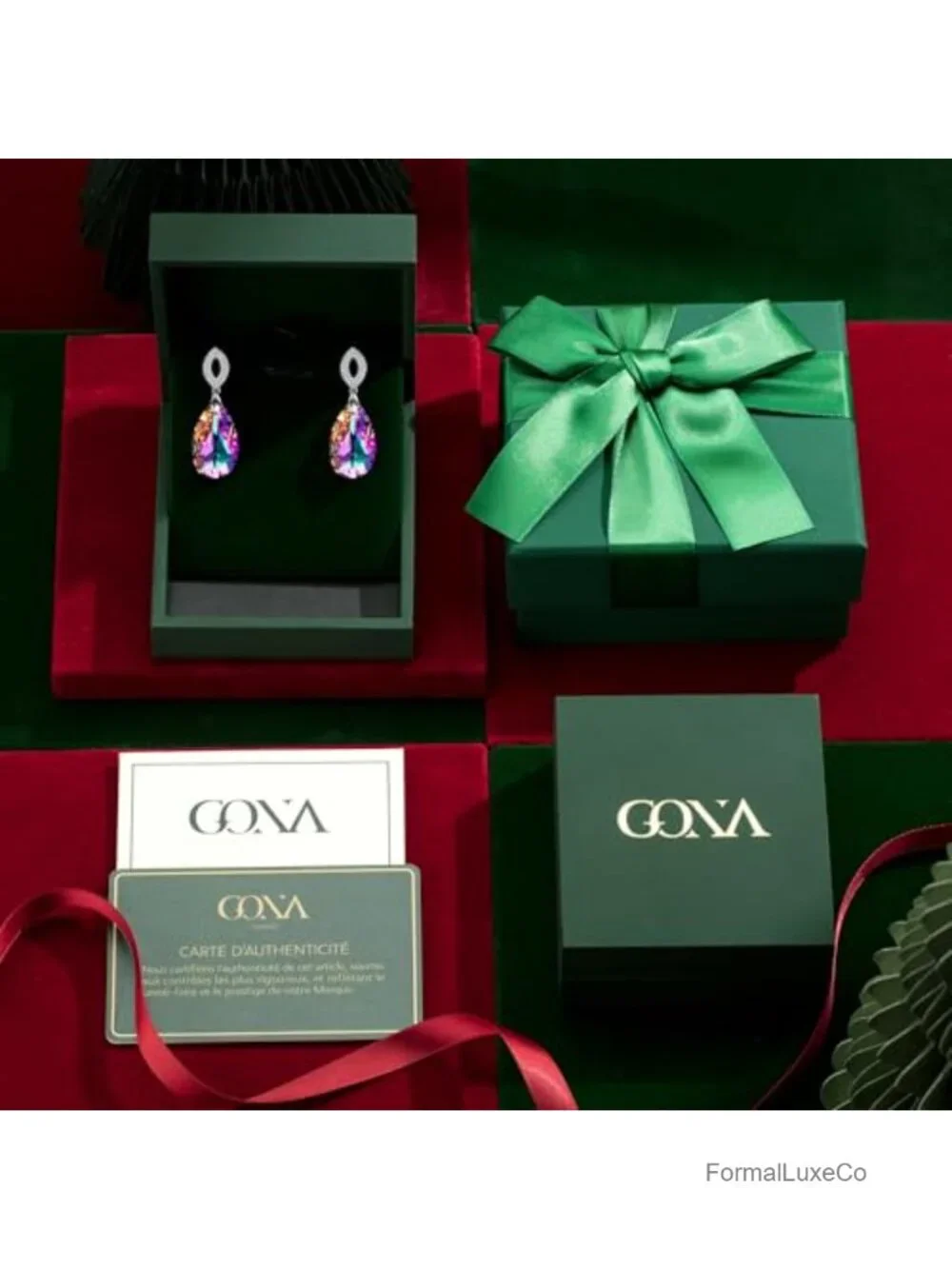 Sterling Silver Swarovski Crystal Drop Earrings Elegant Dangly Jewelry Gift